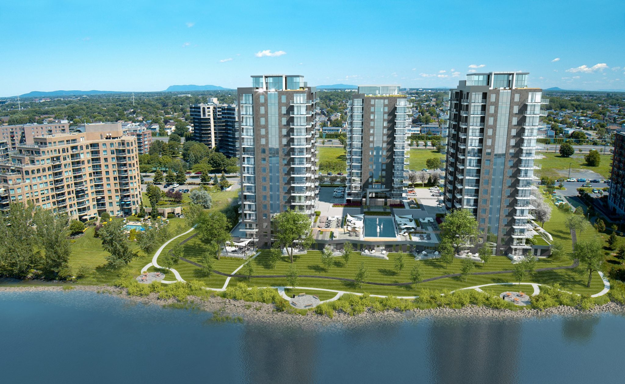 Bâtiment Lum Pur à Brossard doté de notre système Sedna