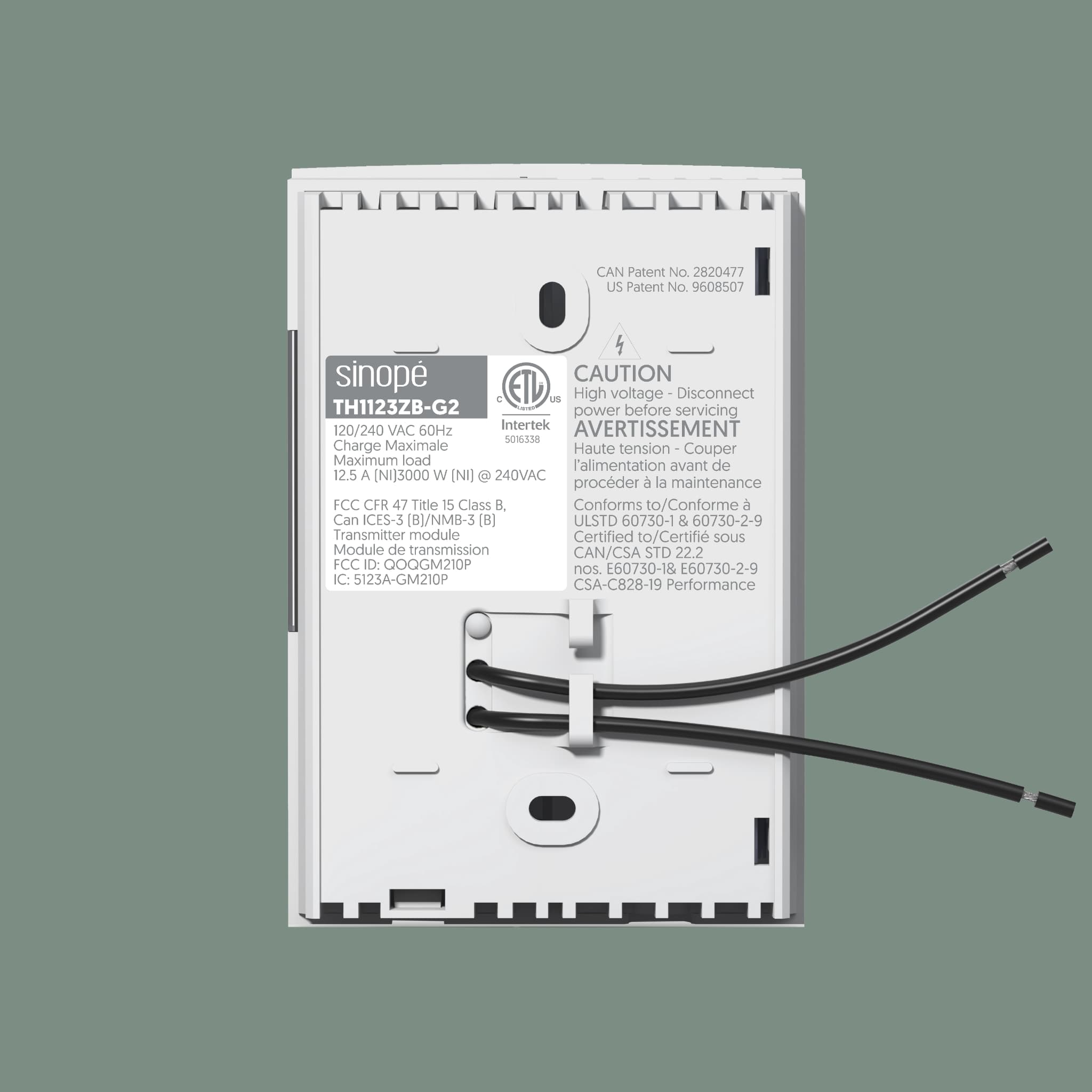 Thermostat intelligent pour plinthes électriques modèle TH1123ZB#maximum_3000w