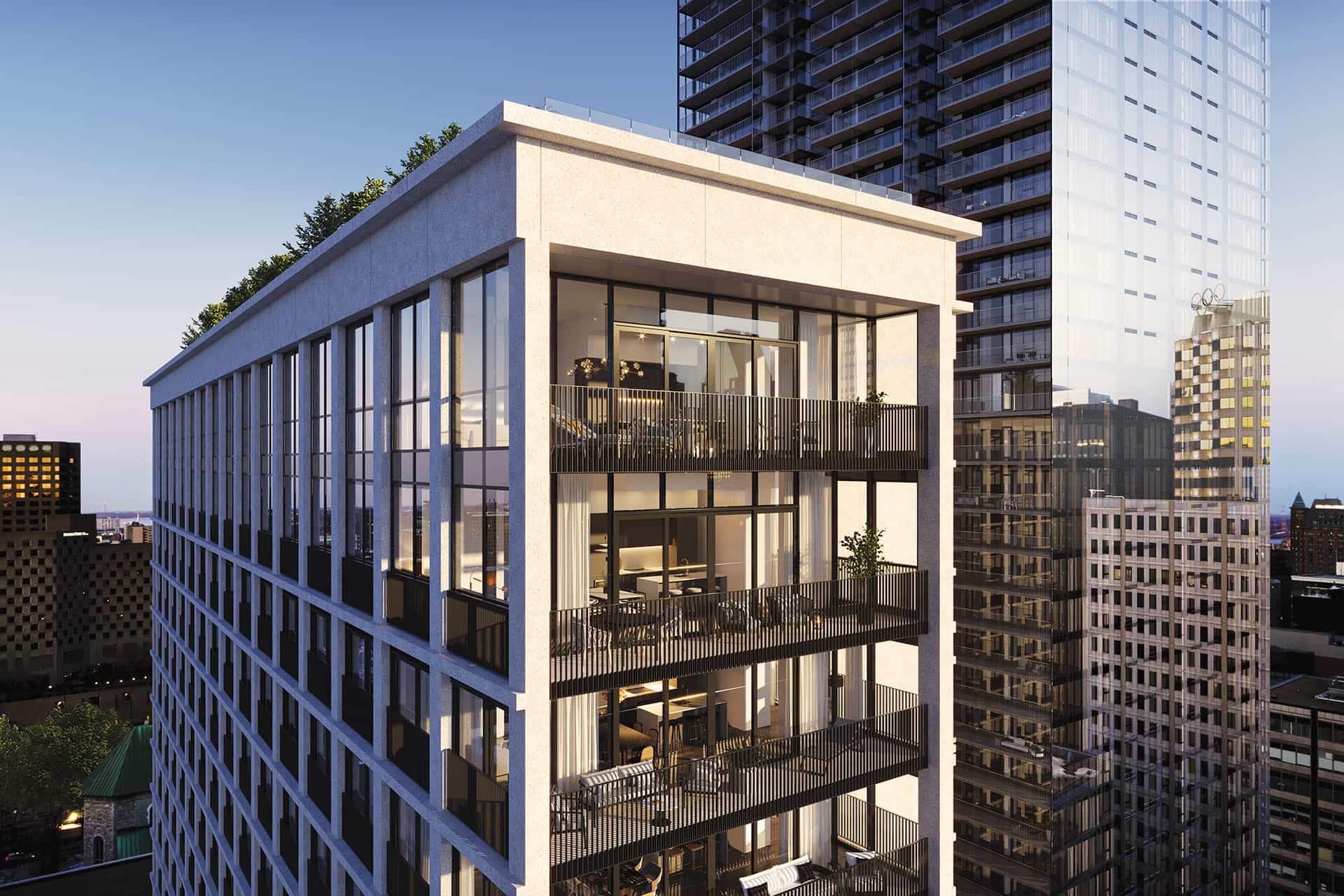 Bâtiment 1 Square Phillips à Montréal qui est équipé de notre système Sedna
