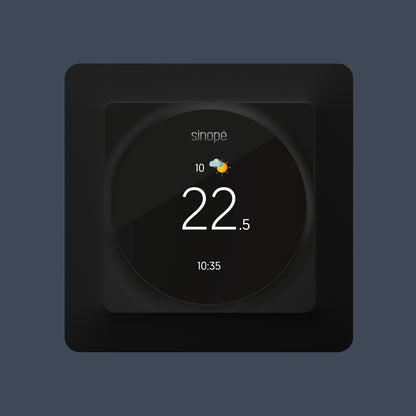 Thermostat pour système central avec plaque décorative